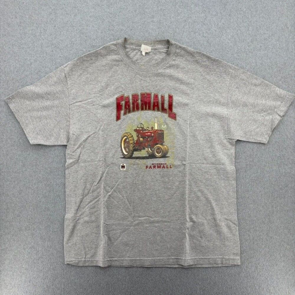Vintage International Harvester Shirt Mens XL Farmall Tractor Farm 90s